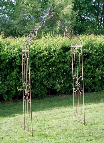 Metal garden arch cream - garden,