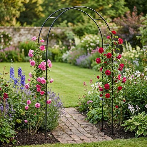 Garden arch steel support - garden,