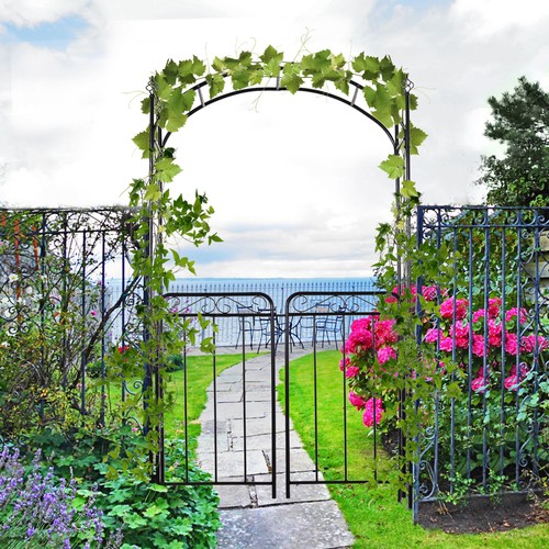 Metal decorative backyard arch - decorative,