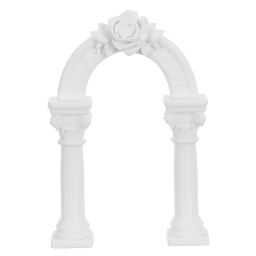 White plastic miniature roman - white,