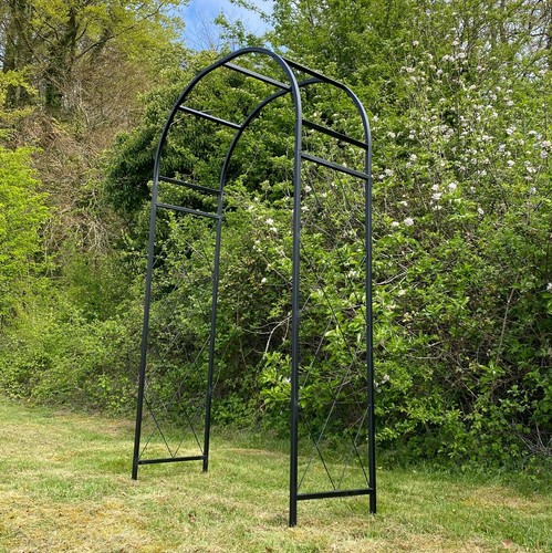 Metal garden arch arbour 209cm - arch,