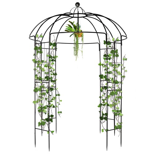 Metal garden arch decor - garden,