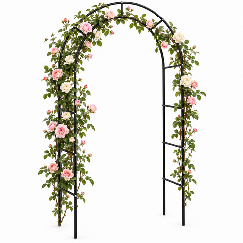Garden arch 1 4m black - garden, x