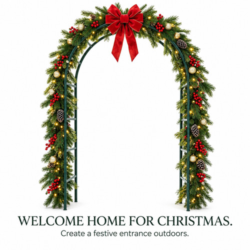 Christmas garden arch - garden,