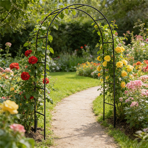 Metal garden arch sturdy - 2.4m,