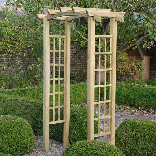 Adjustable wooden garden - wooden, arch