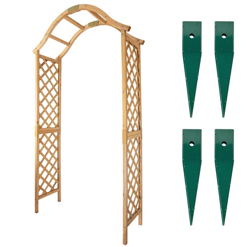 Wooden garden arch - arch, trellis