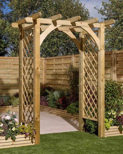 Wooden garden arch - arch, cheltenham