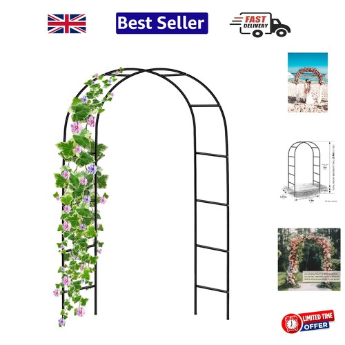 Garden arch green metal - green,