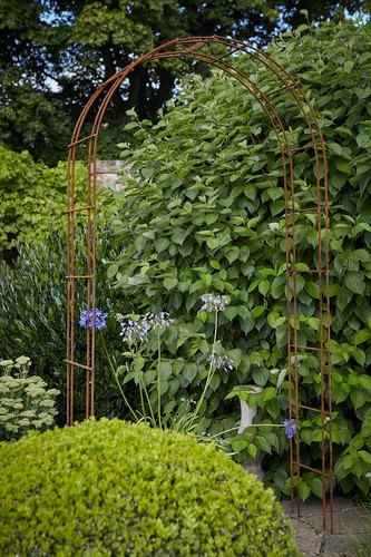 Rustique metal garden arch - garden,