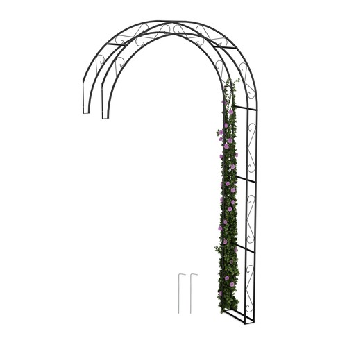 Half arbour trellis - rose, arch