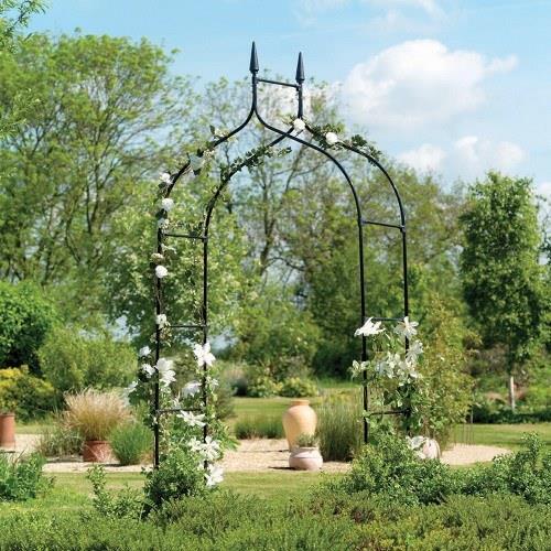 Metal garden arch - arch, rose